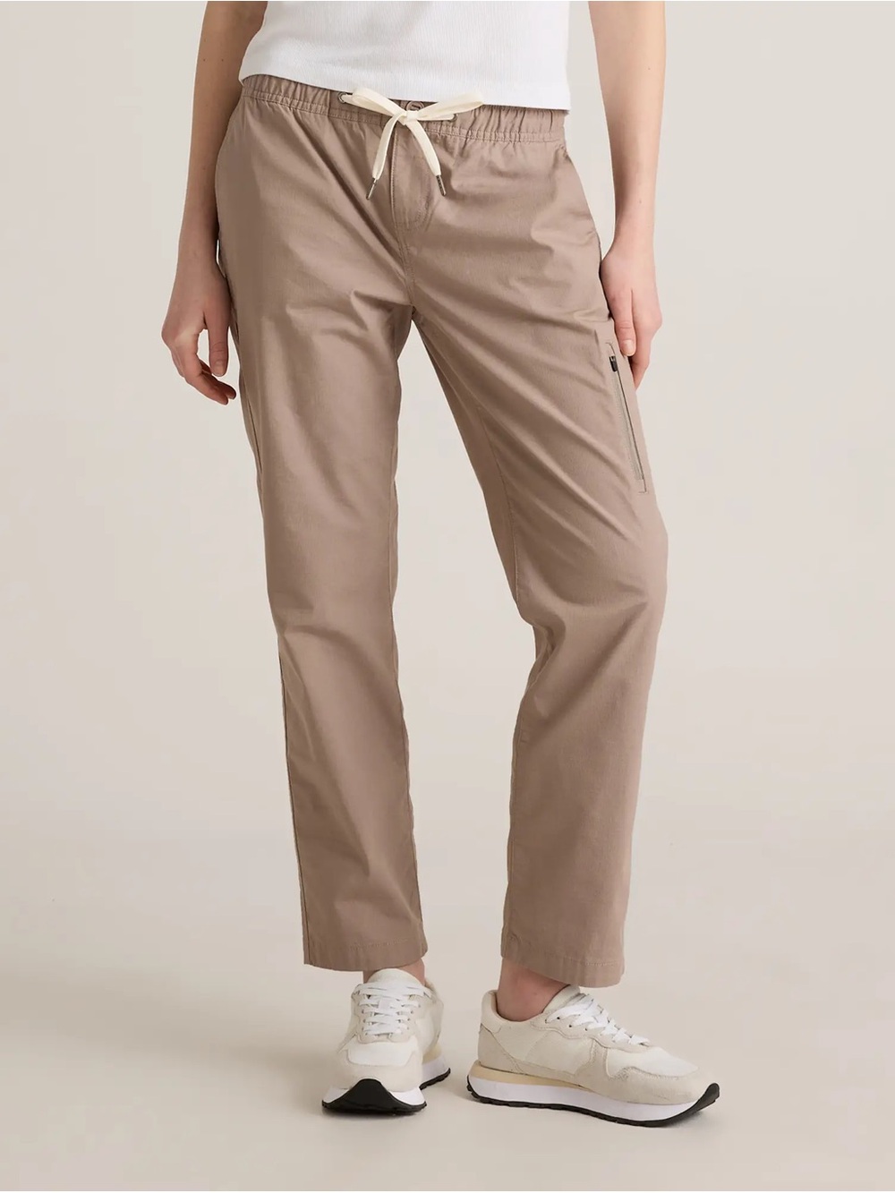 Quince NWT Drawstring Utility Pants - Taupe
